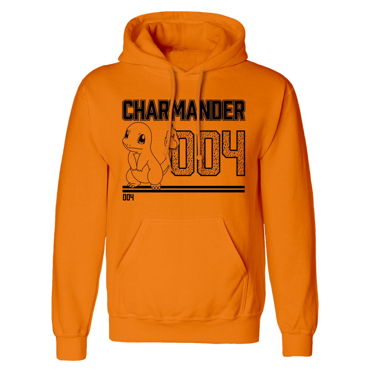 Tröja med huva Barn Pokémon Charmander Line Art Orange - 3
