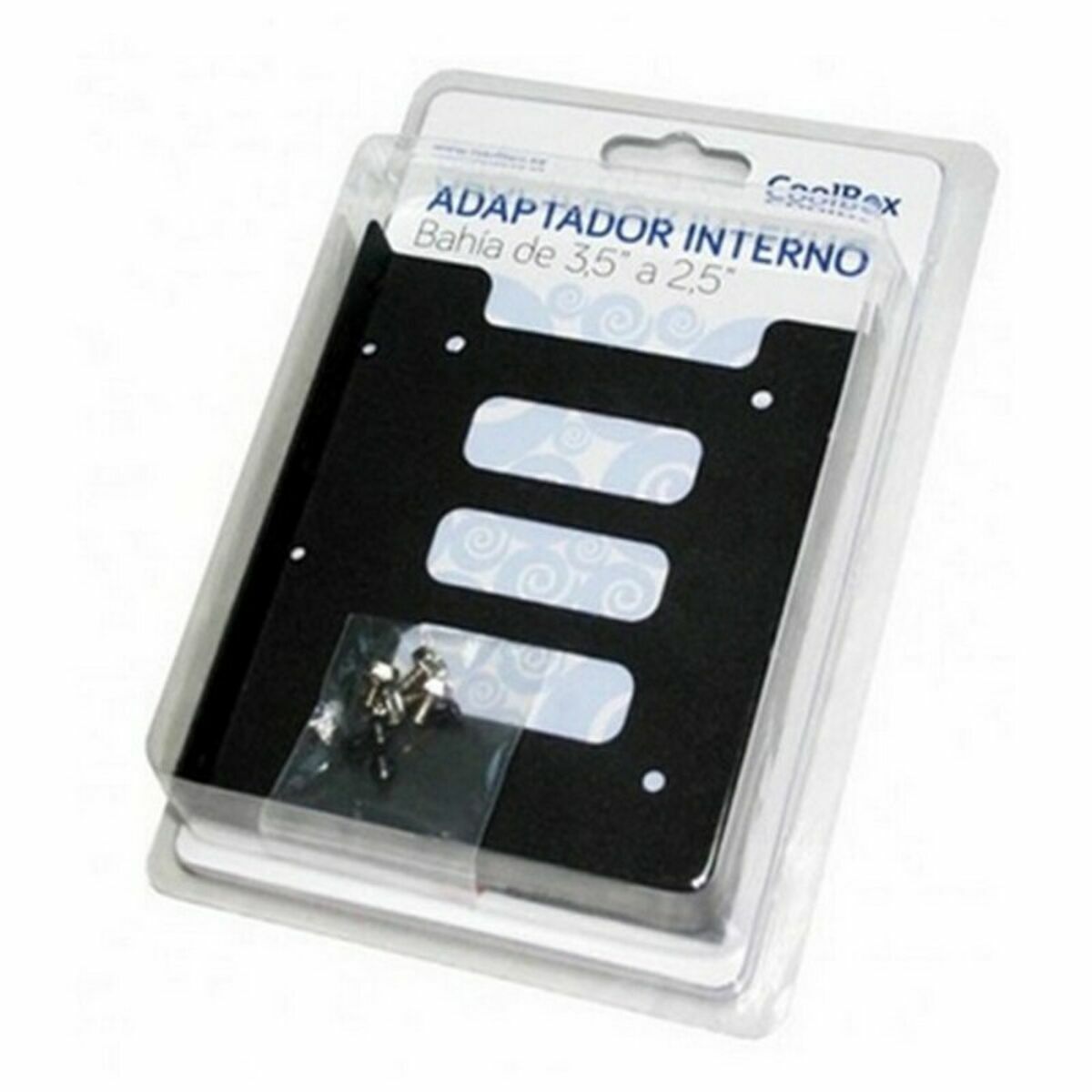 Metalladapter till Hårddisk 2.5” till 3.5” CoolBox COO-AB3525M Svart - 3