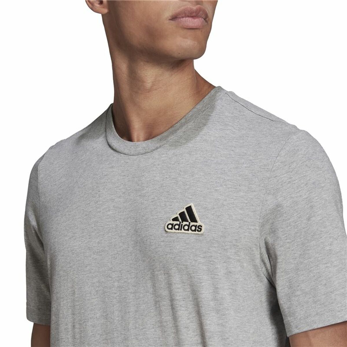 T-shirt med kortärm Herr Adidas Essentials Feelcomfy Grå - 5