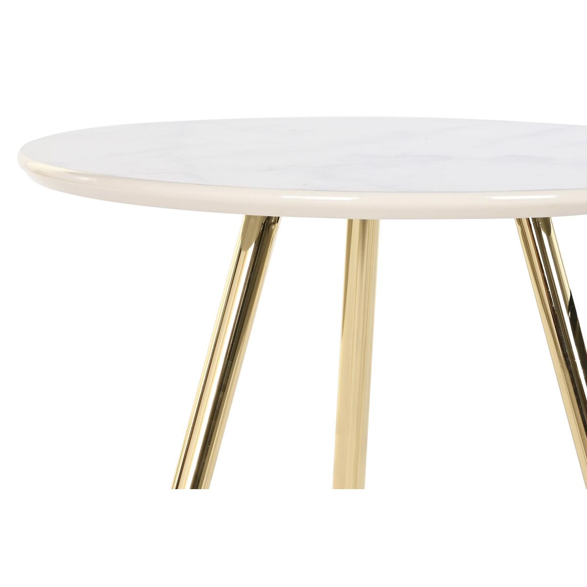 2-bordsset DKD Home Decor Vit Svart Gyllene 46 x 46 x 45 cm - 9