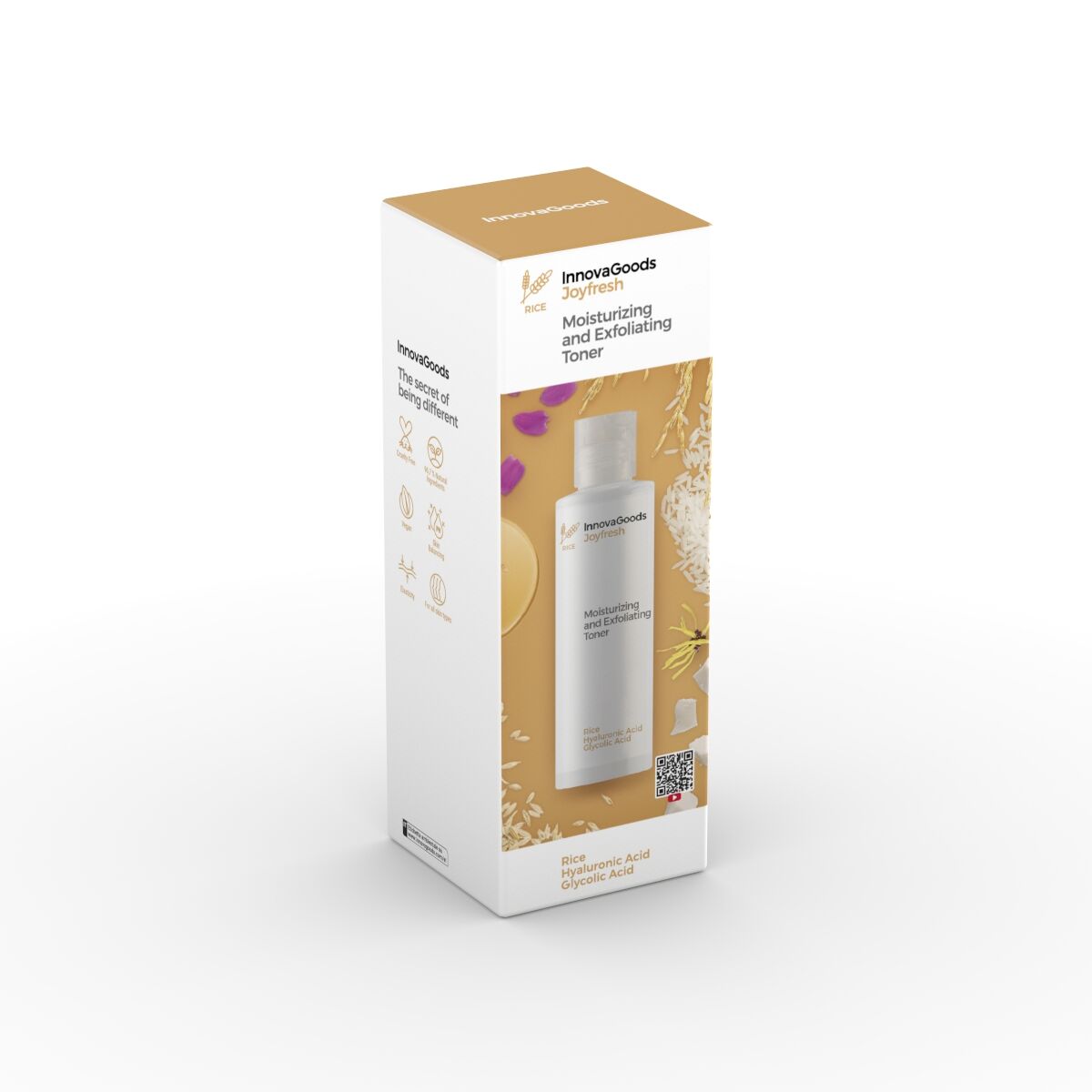 Fuktgivande och exfolierande ansiktstonic Rice Joyfresh InnovaGoods 150 ml - 8