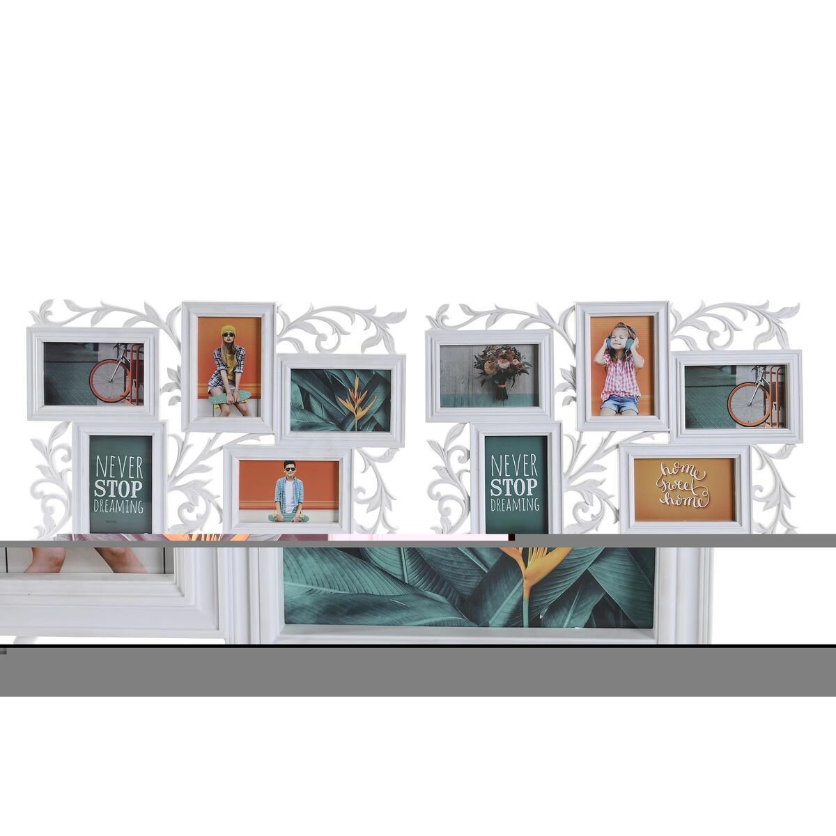 Fotoram DKD Home Decor Glas Vit PP Urban (52,5 x 2 x 35 cm) (2 antal) - 3