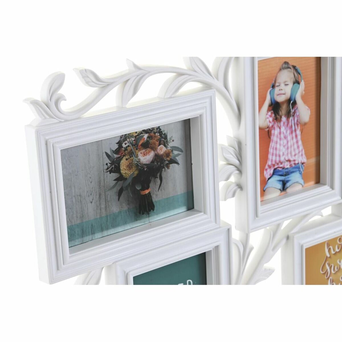 Fotoram DKD Home Decor Glas Vit PP Urban (52,5 x 2 x 35 cm) (2 antal) - 2