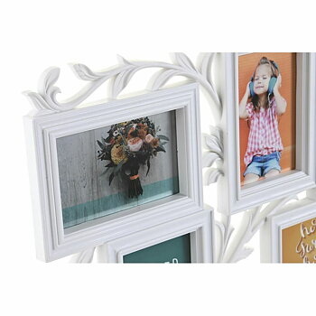 Fotoram DKD Home Decor Glas Vit PP Urban (52,5 x 2 x 35 cm) (2 antal)