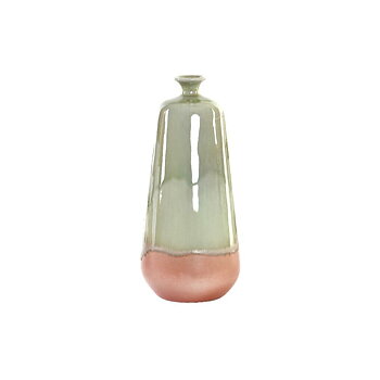 Vas DKD Home Decor Keramik Ljusrosa Dvobarvna 15 x 15 x 32 cm Modern