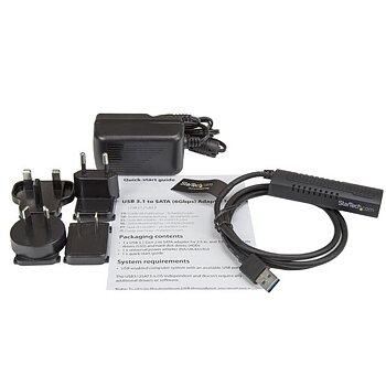 Adapter set Startech USB312SAT3           Svart