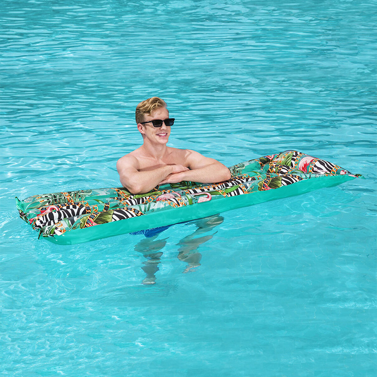 Bestway Blommig Fantasi Uppblåsbar Madrass 183x69 cm Strand och Pool 44083 - 3