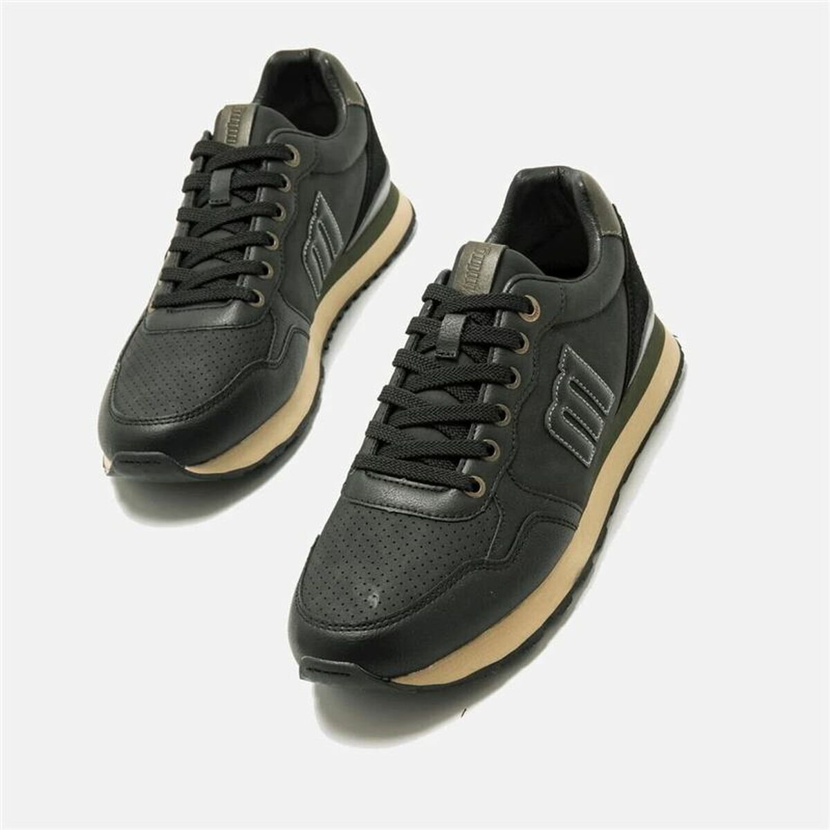 Sportskor Casual Herr Mustang Porland Svart - 4