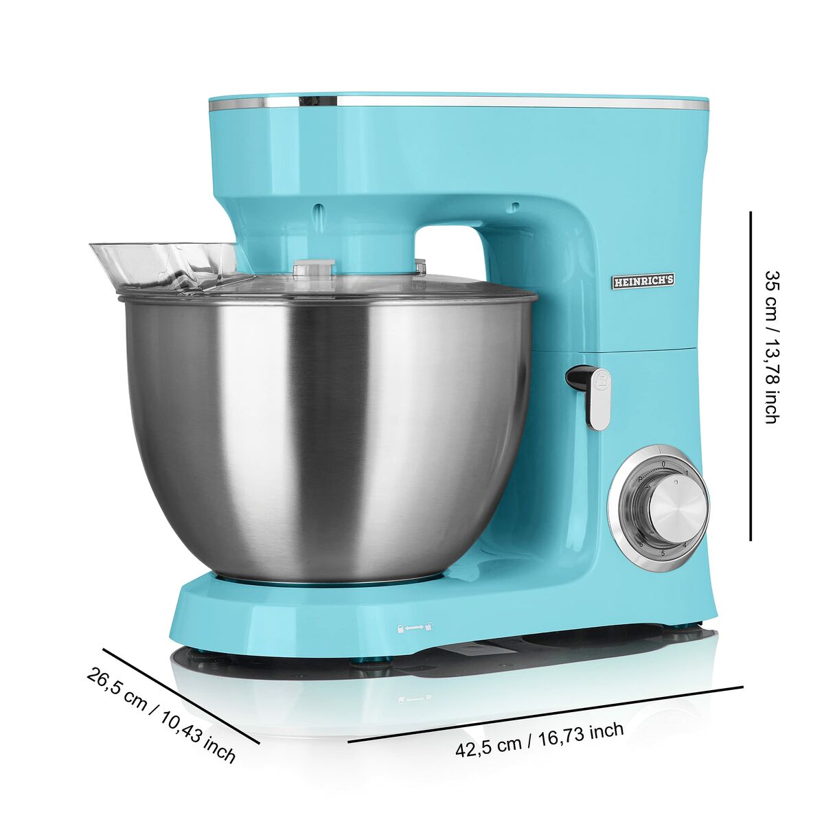 Köksrobot Heinrich's HKM 8078 TURKUS 1500 W 8 L - 2