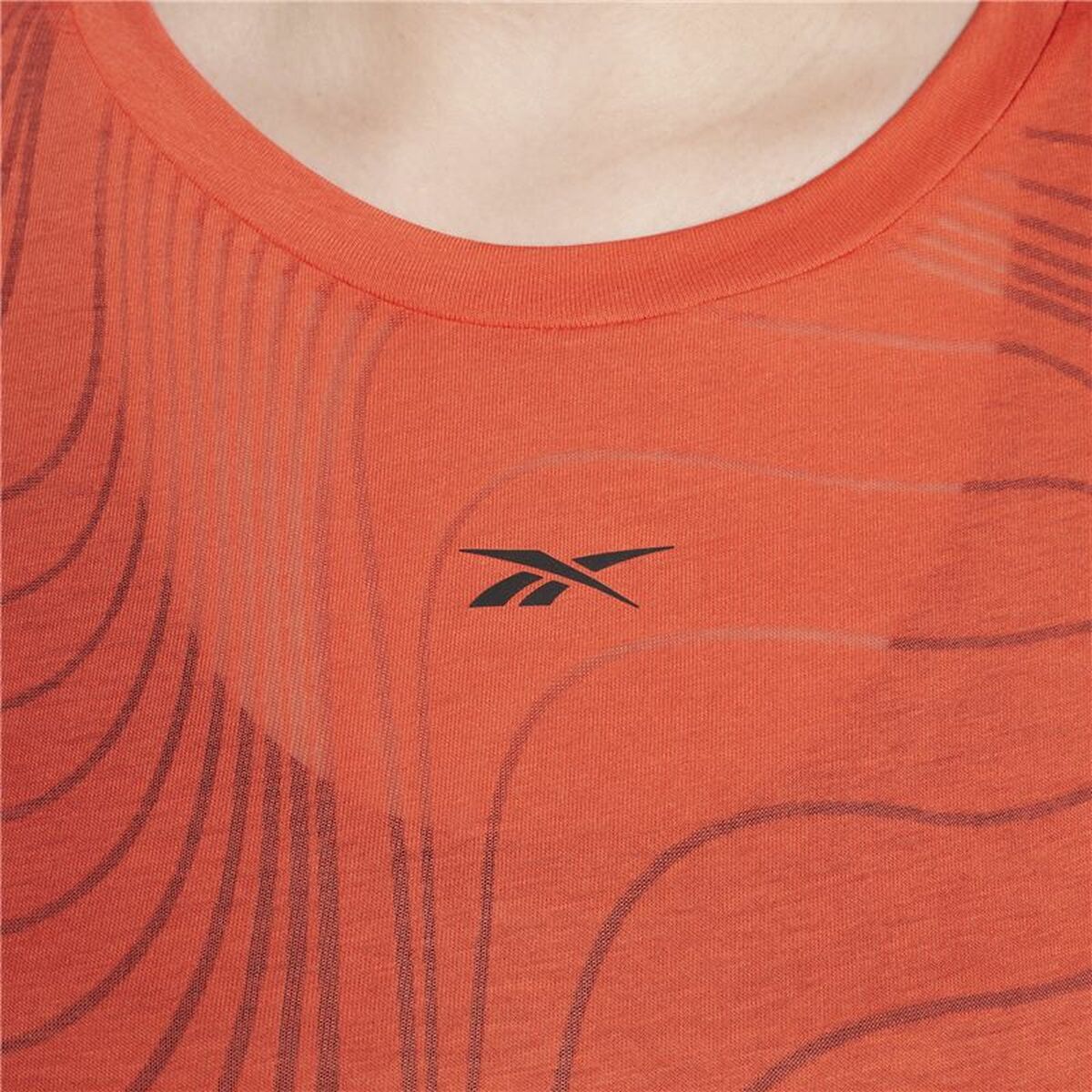 T-shirt med kortärm Dam Reebok Burnout Orange - 6