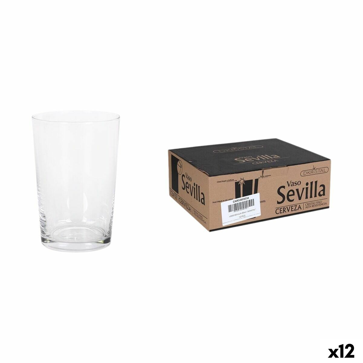 Glasset Dkristal Sevilla 0,25 L (12 antal)