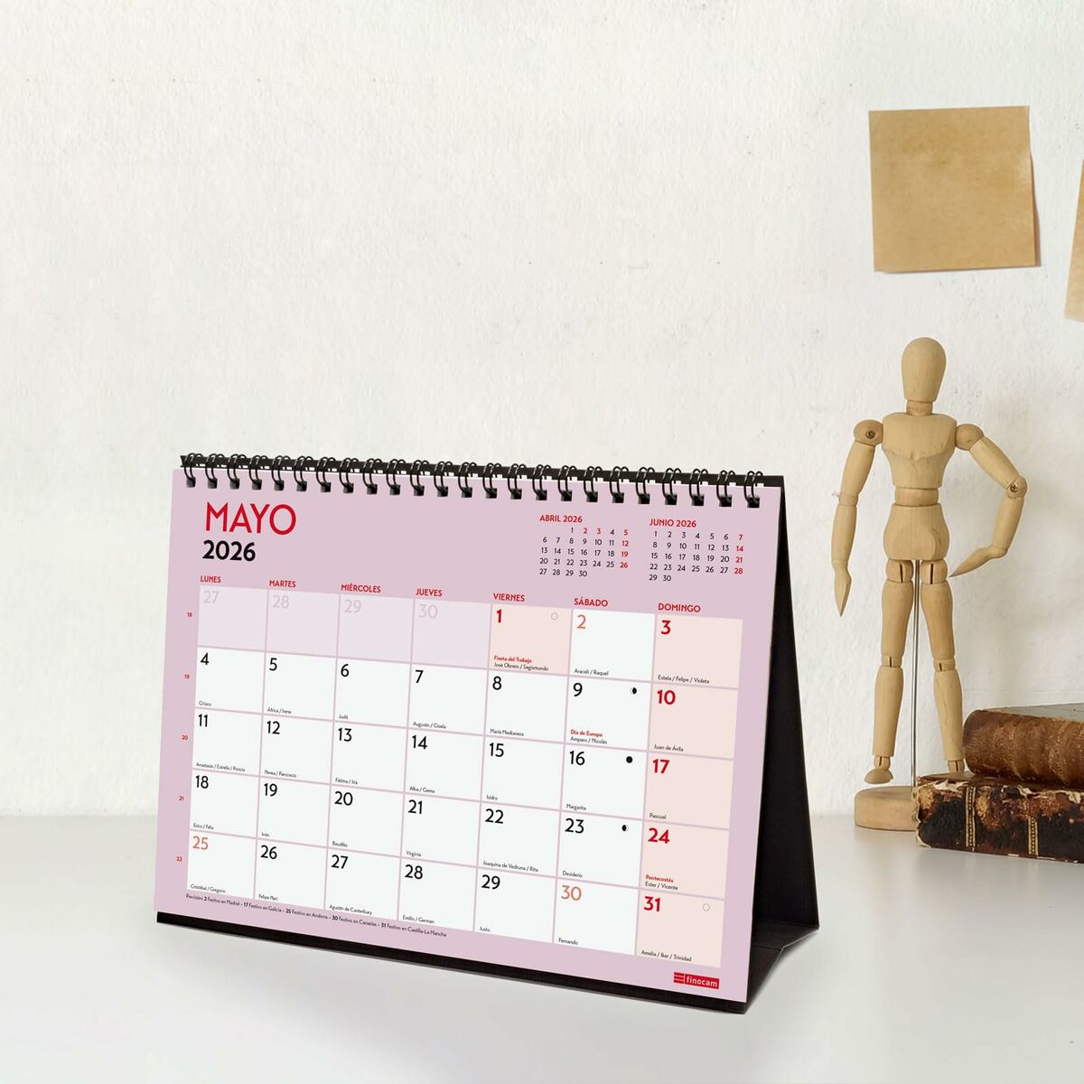 Skrivbordskalender Finocam Multicolour Papper 21 x 15 cm - 2