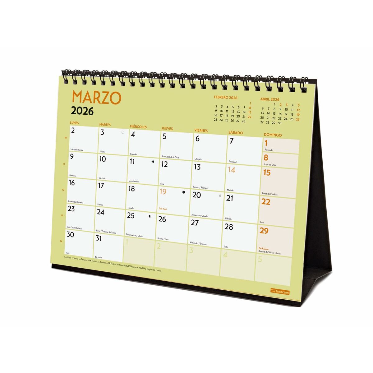 Skrivbordskalender Finocam Multicolour Papper 21 x 15 cm - 3