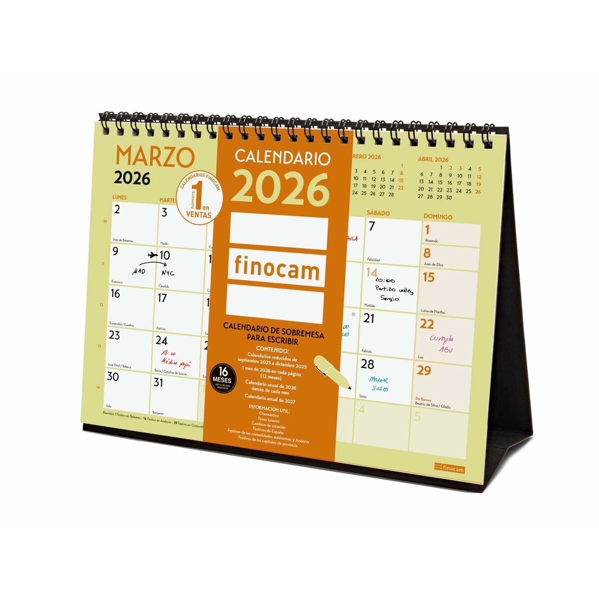 Skrivbordskalender Finocam Multicolour Papper 21 x 15 cm