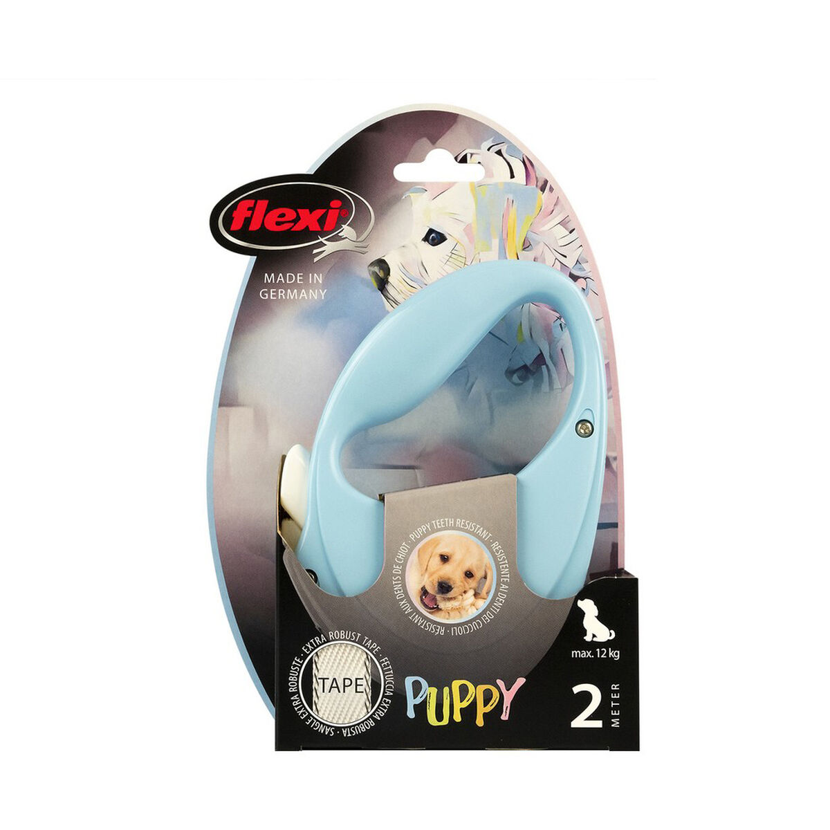 DoHundkoppel Flexi Puppy 2 m Blå - 6