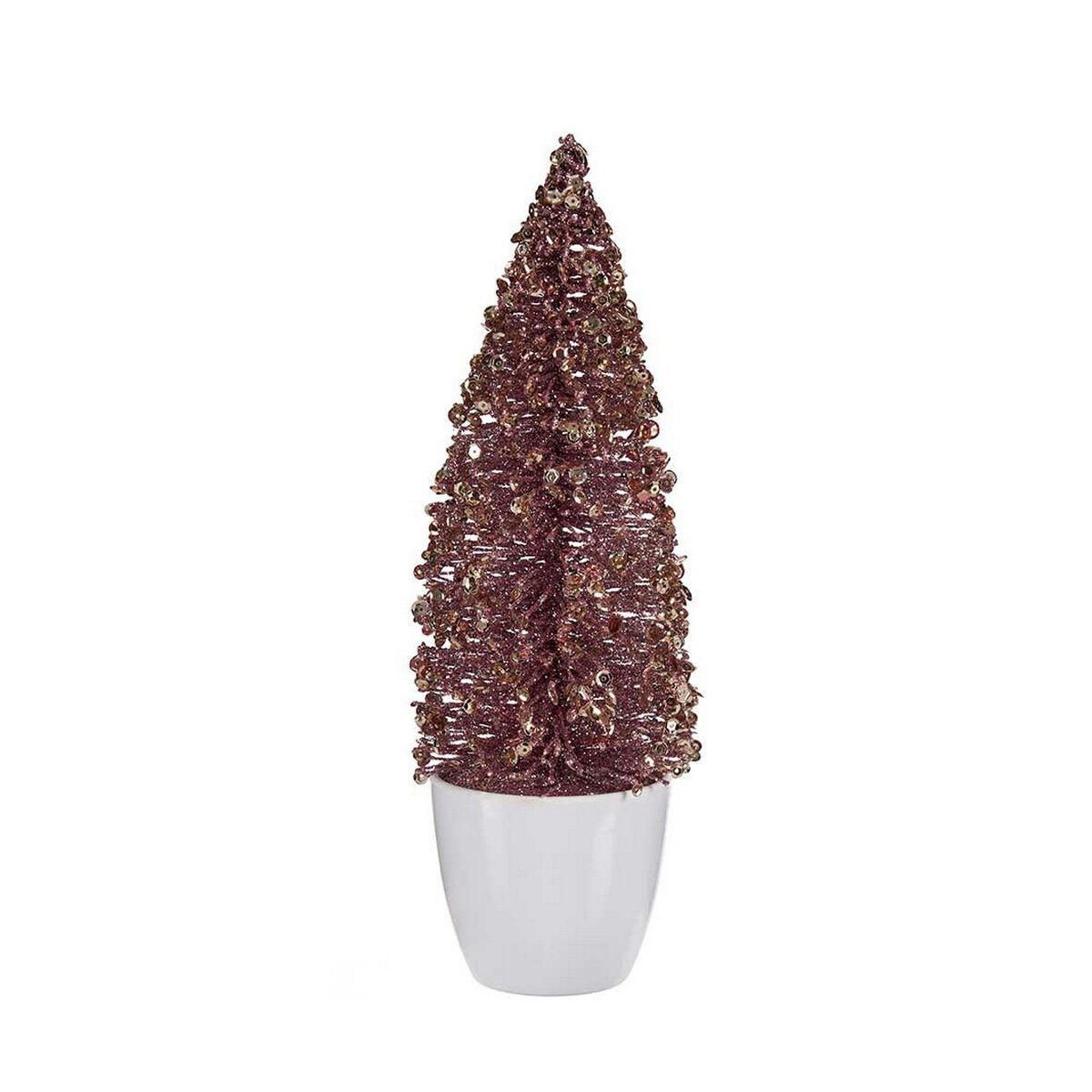 Julgran Krist+ Rosa Gyllene Plast 9 x 28 x 9 cm Liten