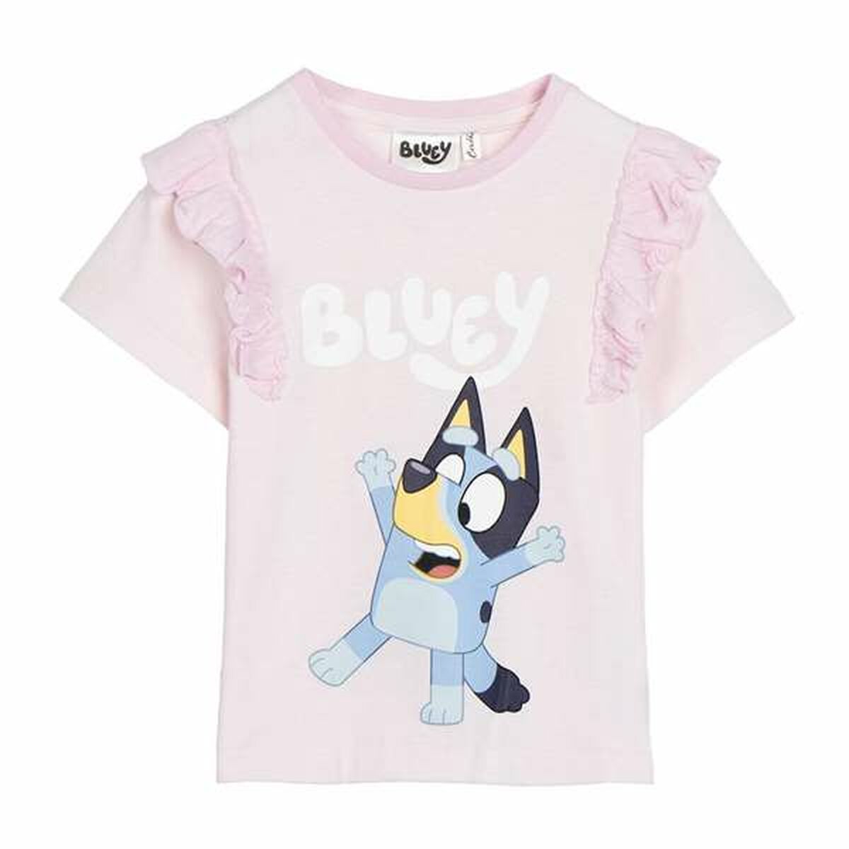 Barn T-shirt med kortärm Bluey Rosa Ljusrosa