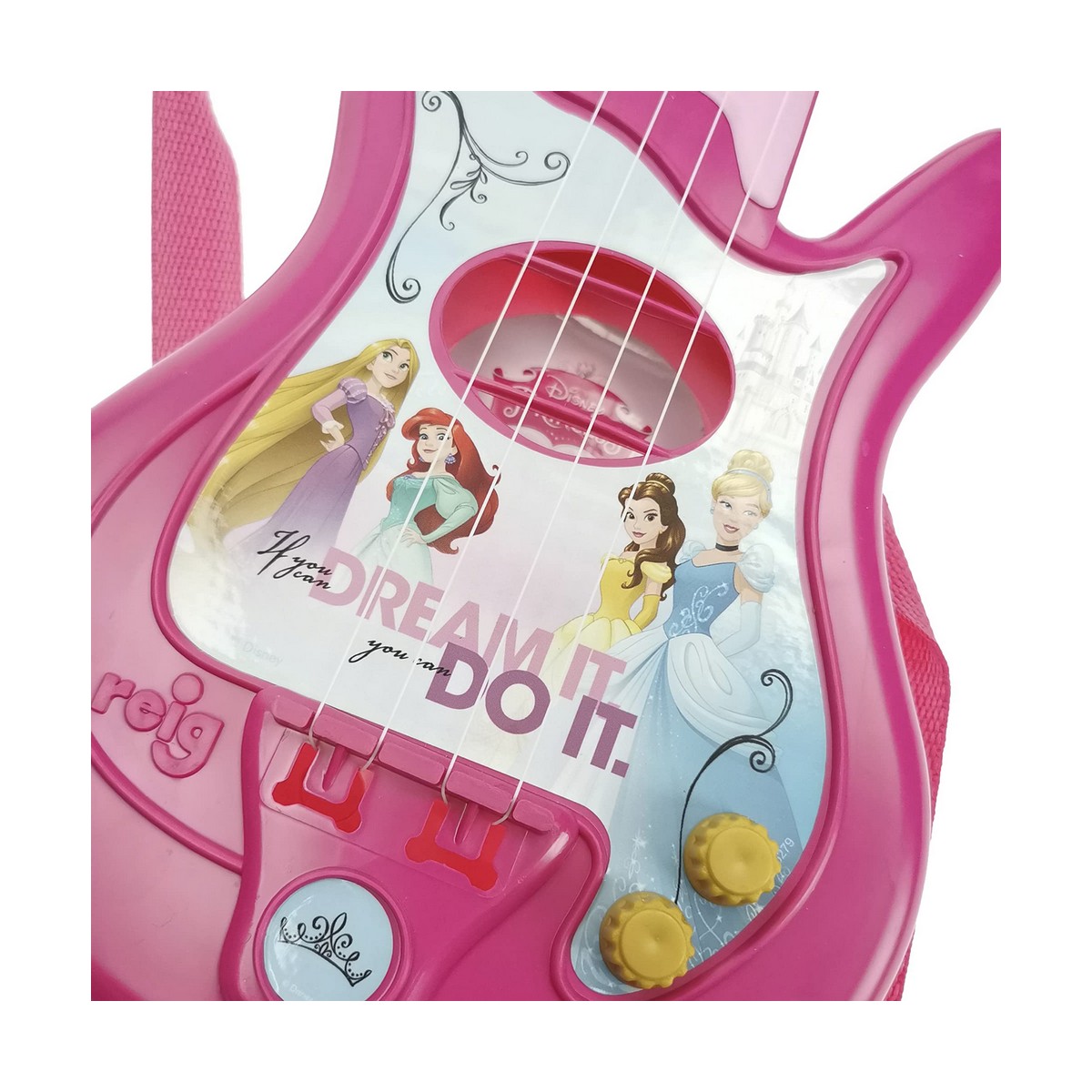 Gitarr för barn Disney Princess Mikrofon Rosa Disneyprinsessa - 5
