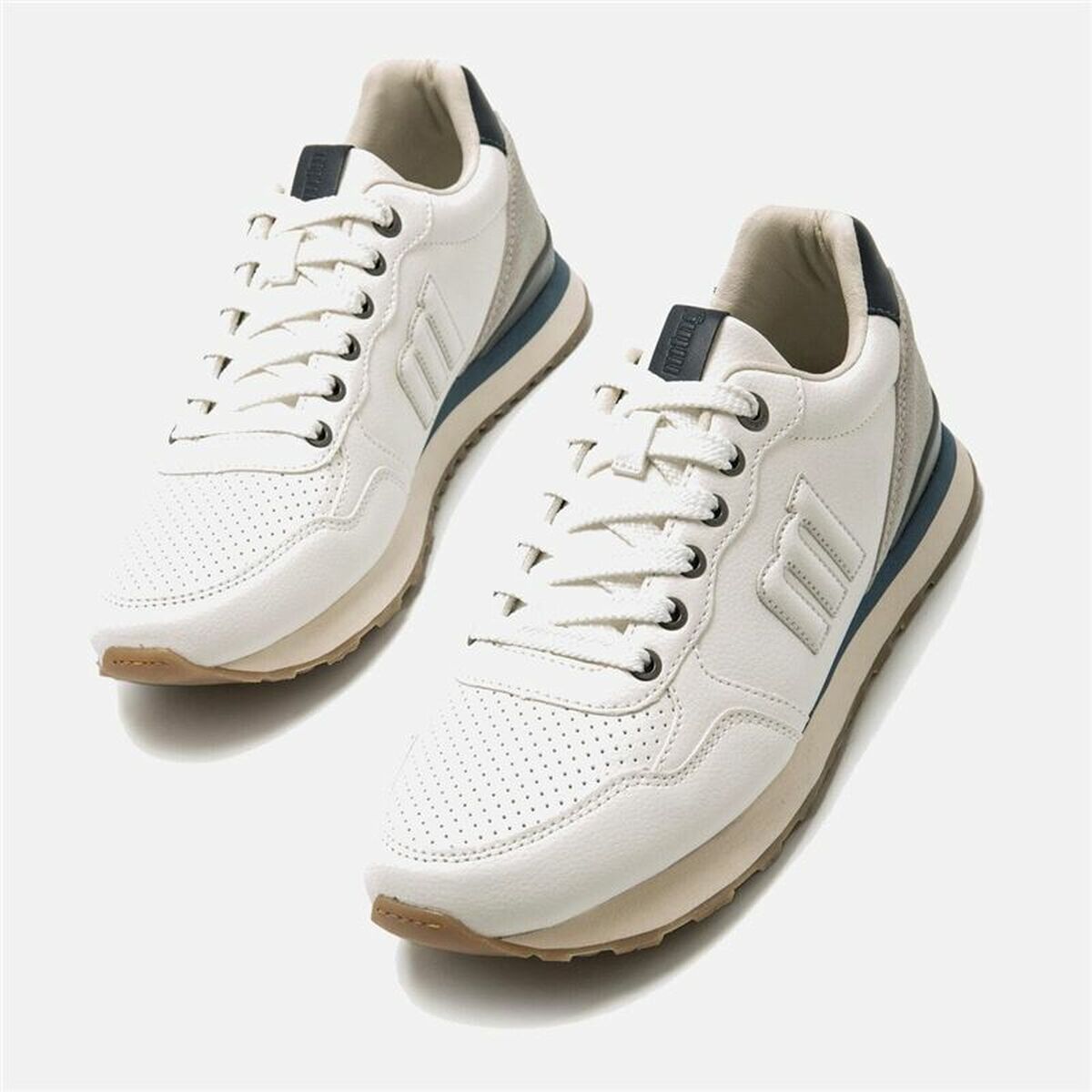 Sportskor Casual Herr Mustang Porland Vit - 4
