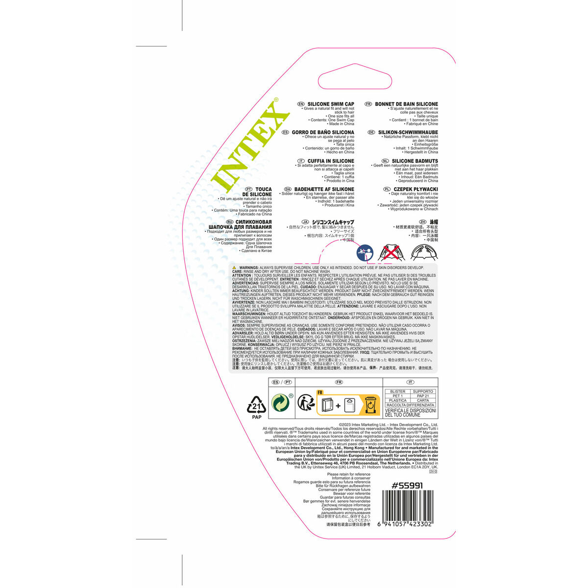 Badmössa Intex One size Silikon (24 antal) - 10