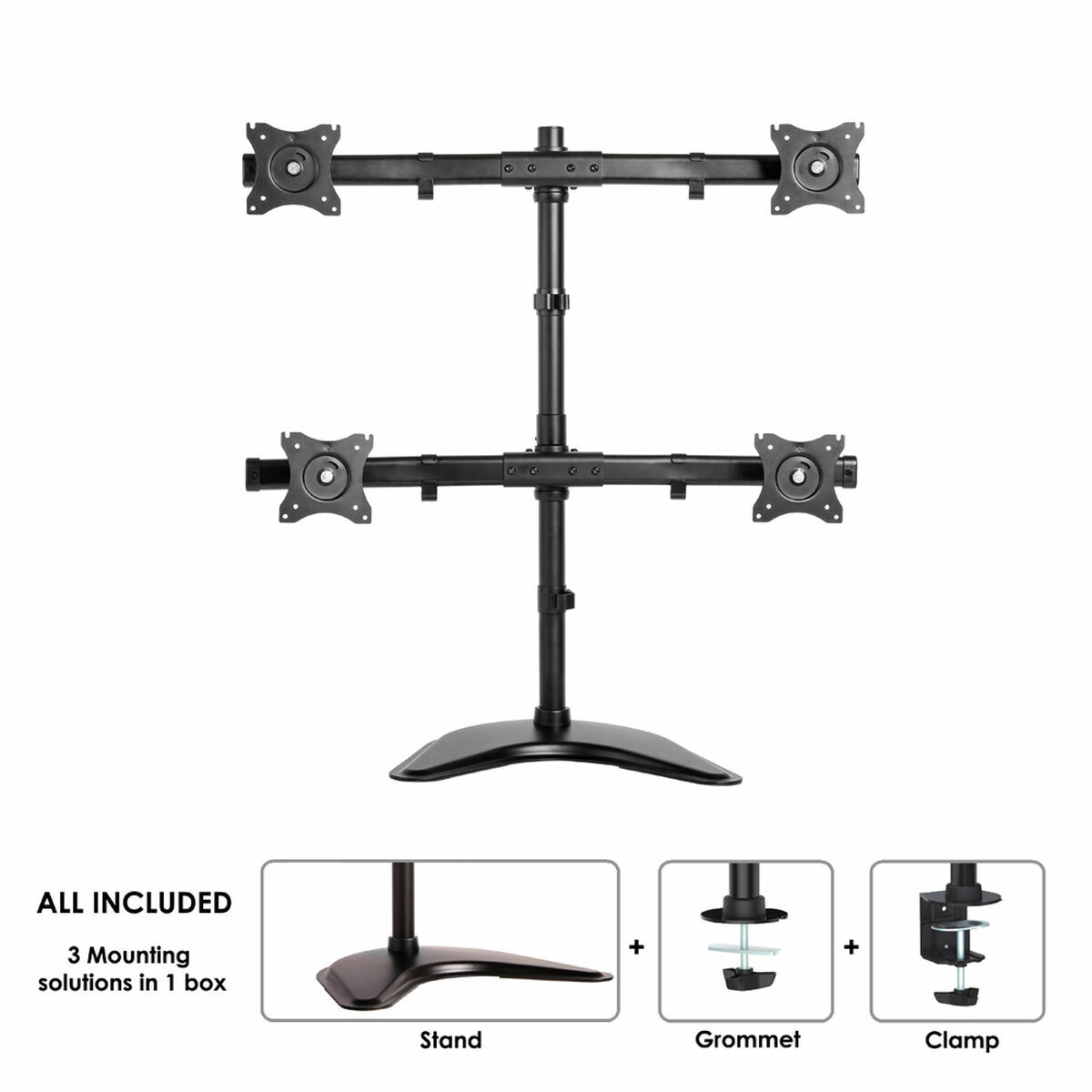 Bordfäste för Skärm Neomounts NM-D335D4BLACK 8 kg - 2