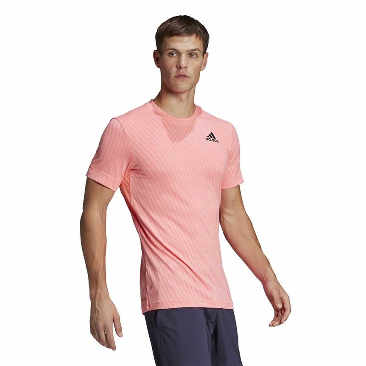 T-shirt med kortärm Herr Adidas Freelift Rosa - 4