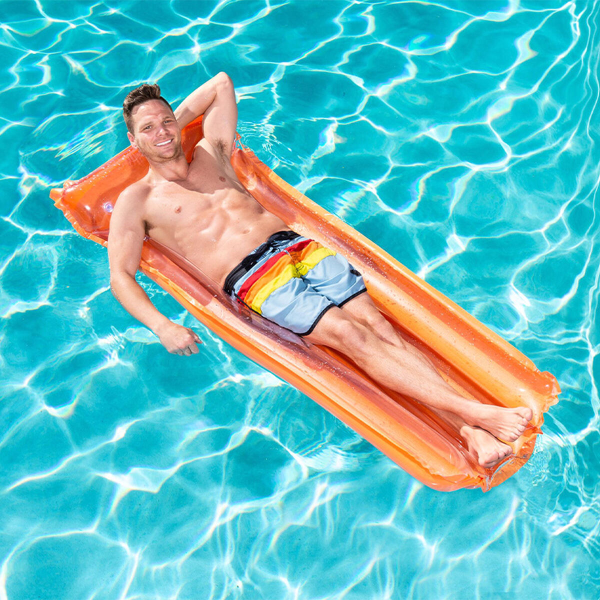 Bestway Luftmadrass Deluxe Blandade Färger 183x76 cm Strand och Pool 44013 - 5