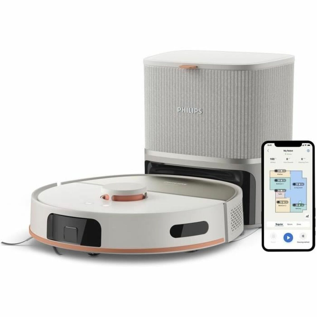 Robotdammsugare Philips 4800 mAh