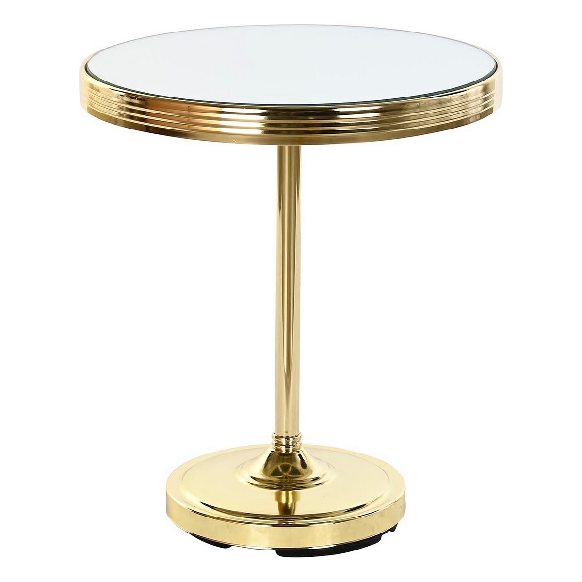Sidobord DKD Home Decor Speglar Gyllene Mässing (42,5 x 42,5 x 49 cm) - 5