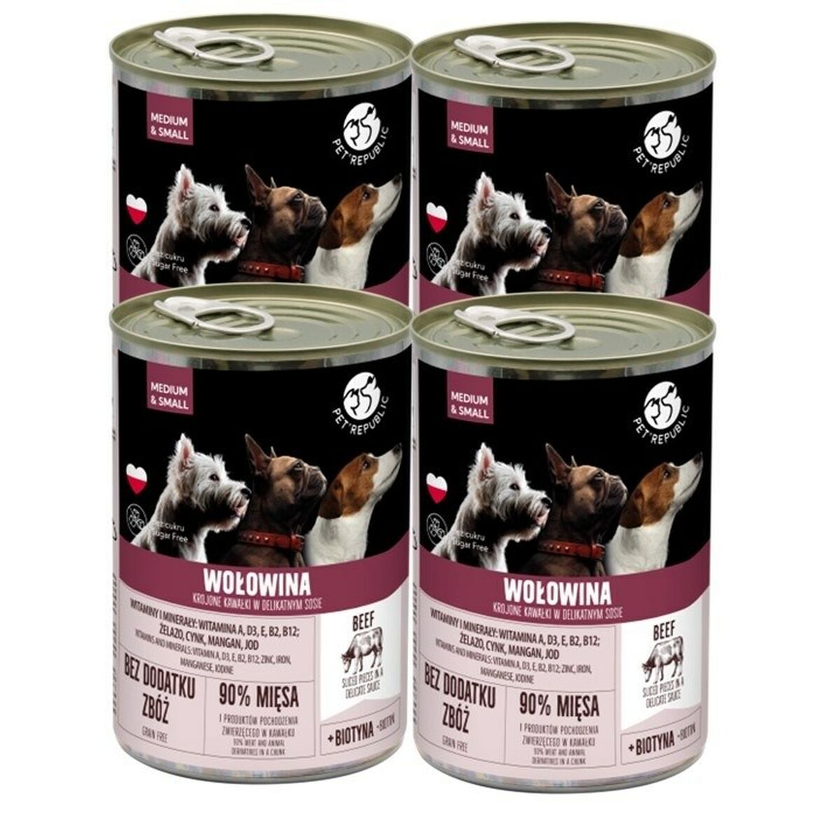 Våt mat PETREPUBLIC Beef Nötkött 4 x 400 g - 2