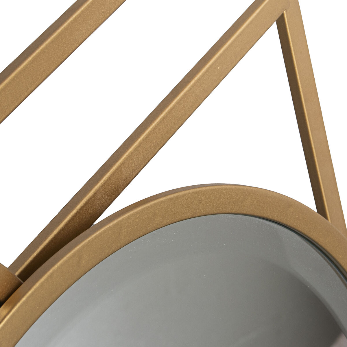 Väggspegel Alexandra House Living Gyllene Metall Geometrisk 80 x 3 x 65 cm - 3