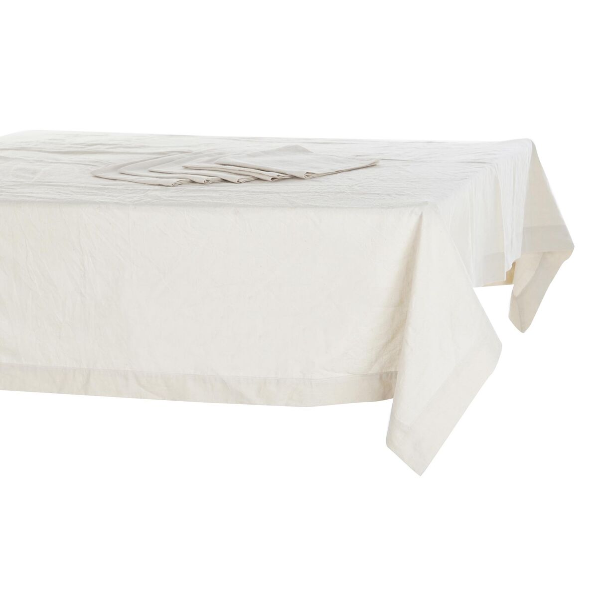 Dukar och servetter DKD Home Decor Beige (150 x 150 x 150 cm) - 4