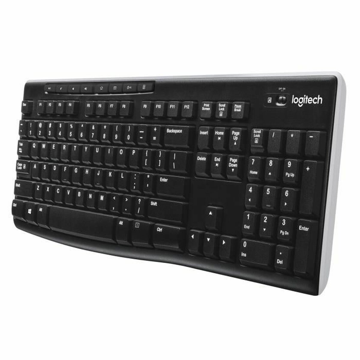 Trådlöst Tangentbord Logitech Franska Svart AZERTY - 2