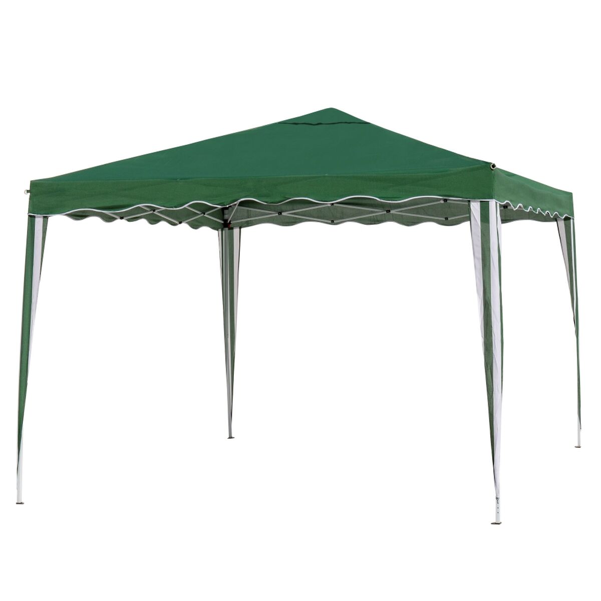 Pergola Gazebo Polyester Stål 300 x 300 x 250 cm