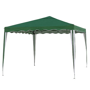 Pergola Gazebo Polyester Stål 300 x 300 x 250 cm