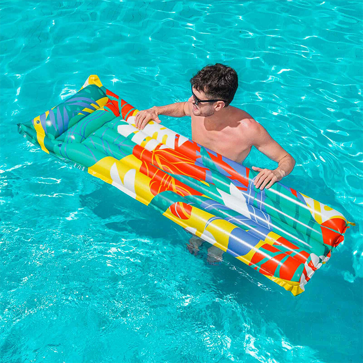Bestway Luftmadrass Fashion Color Blandat 183x69 cm Strand och Pool 44033 - 4