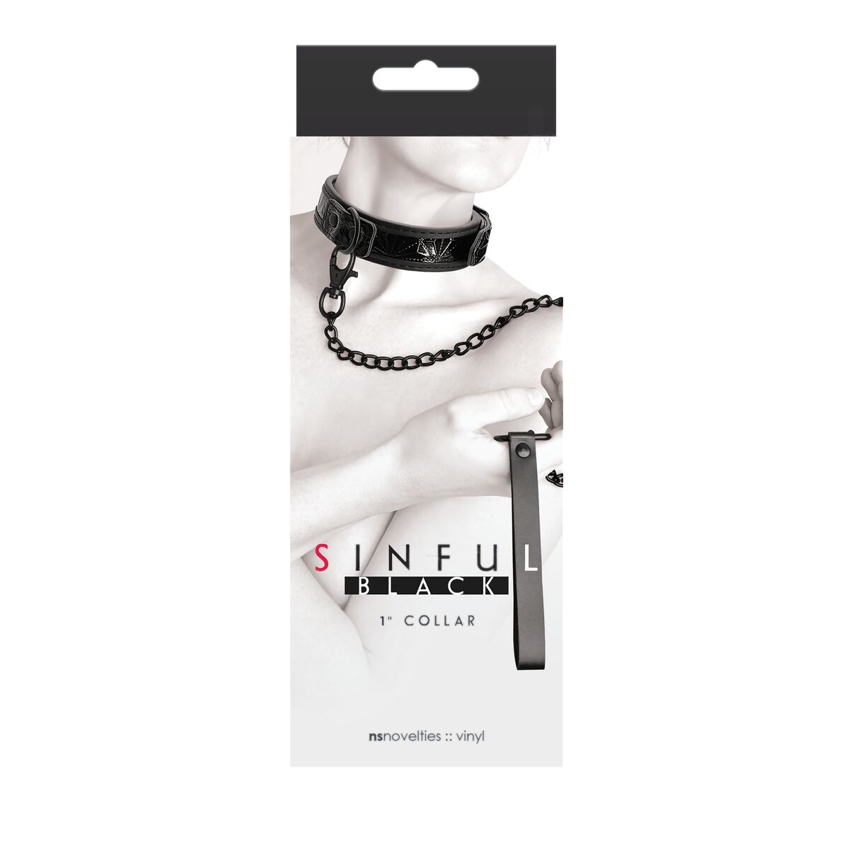 Halsband med remmar NS Novelties Sinful - 4