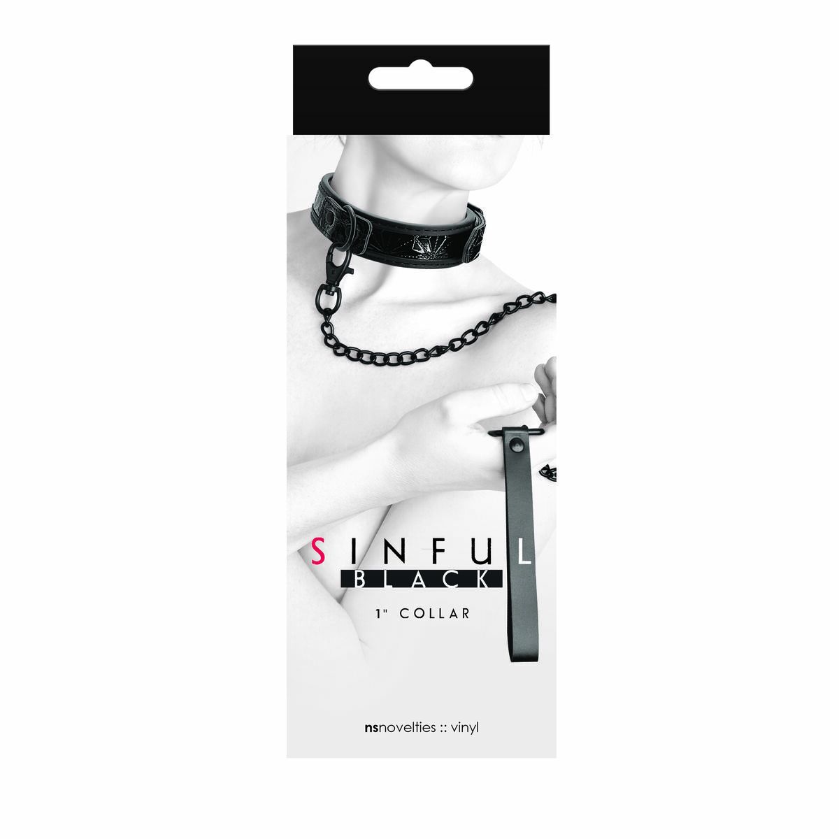 Halsband med remmar NS Novelties Sinful - 2