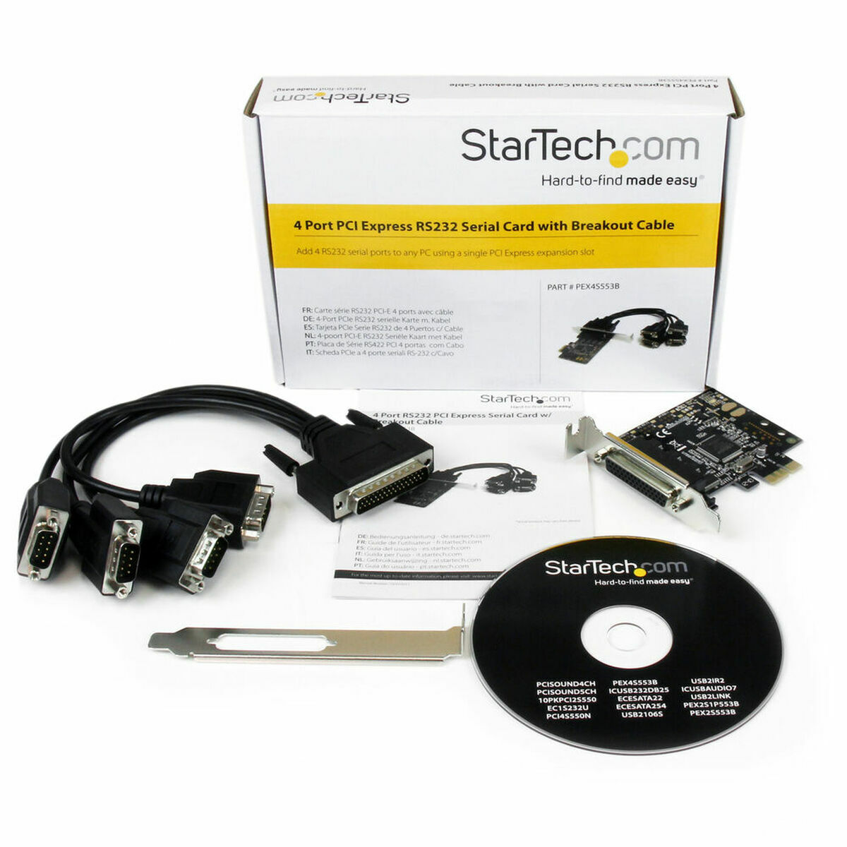 PCI Kort Startech PEX4S553B - 6