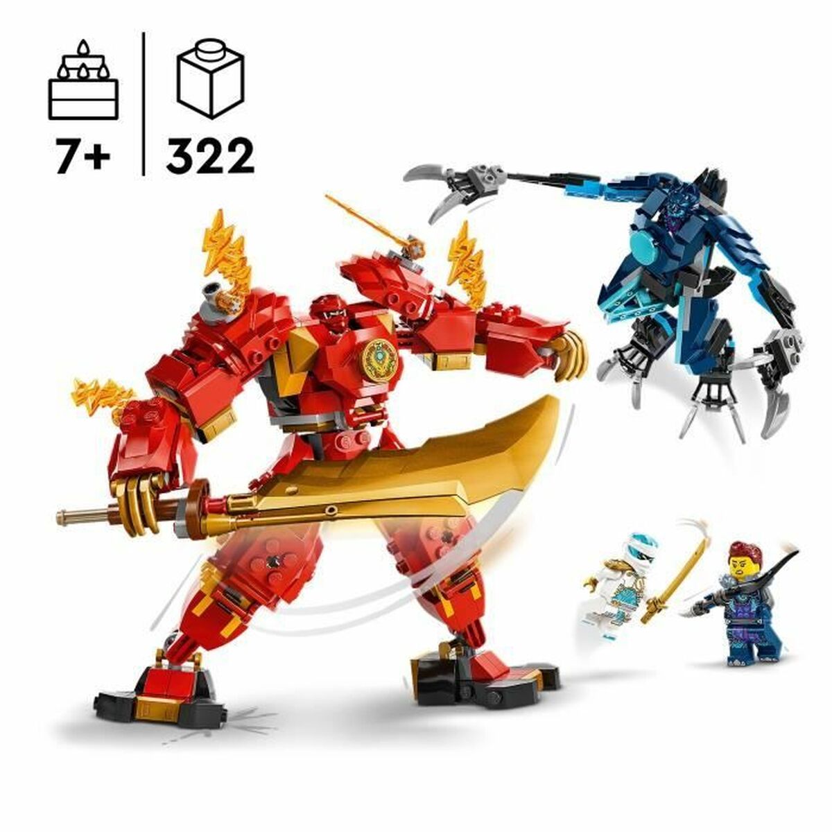 Playset Lego 71808 Kai Fire Elemental Mecca - ToyPro - 6