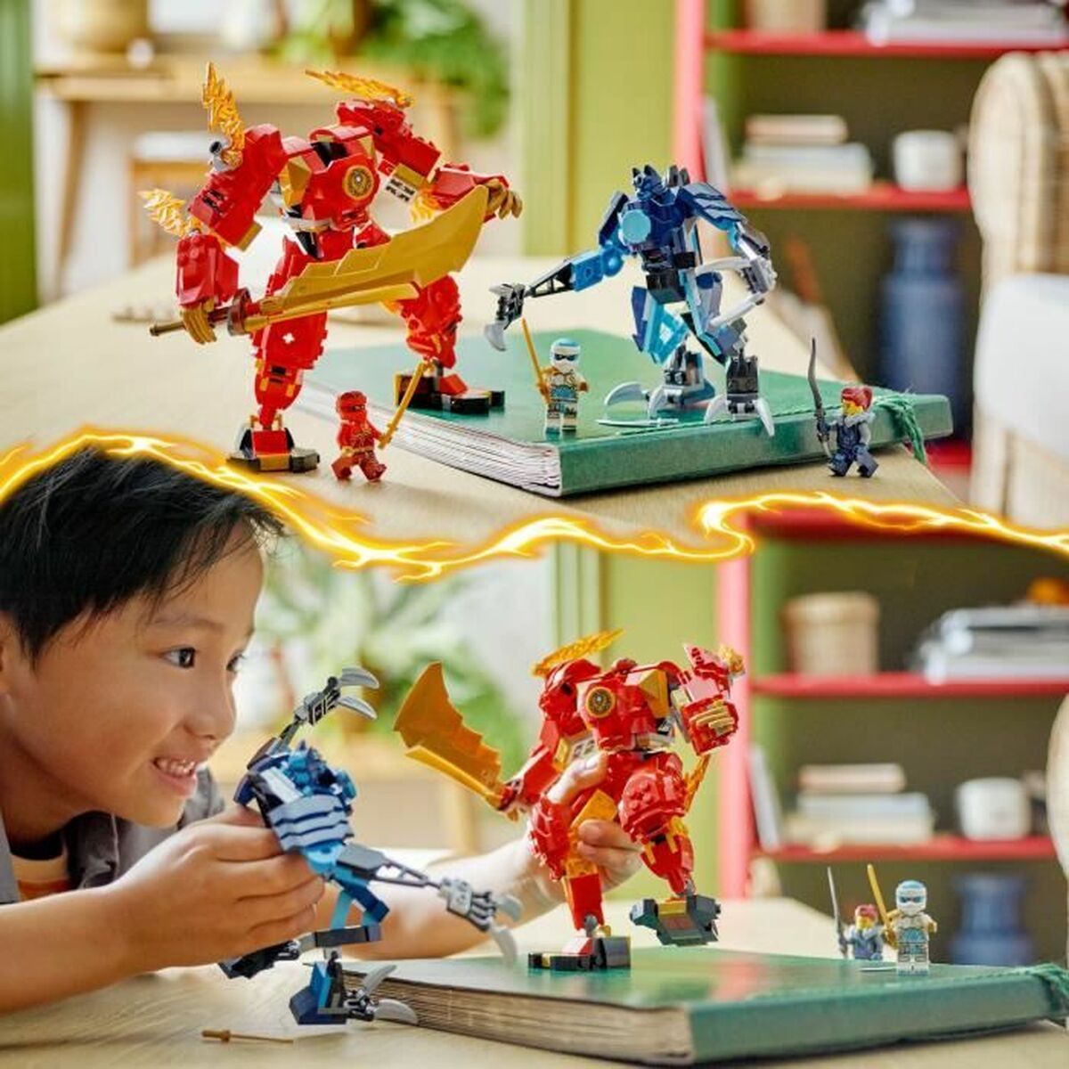 Playset Lego 71808 Kai Fire Elemental Mecca - ToyPro - 3