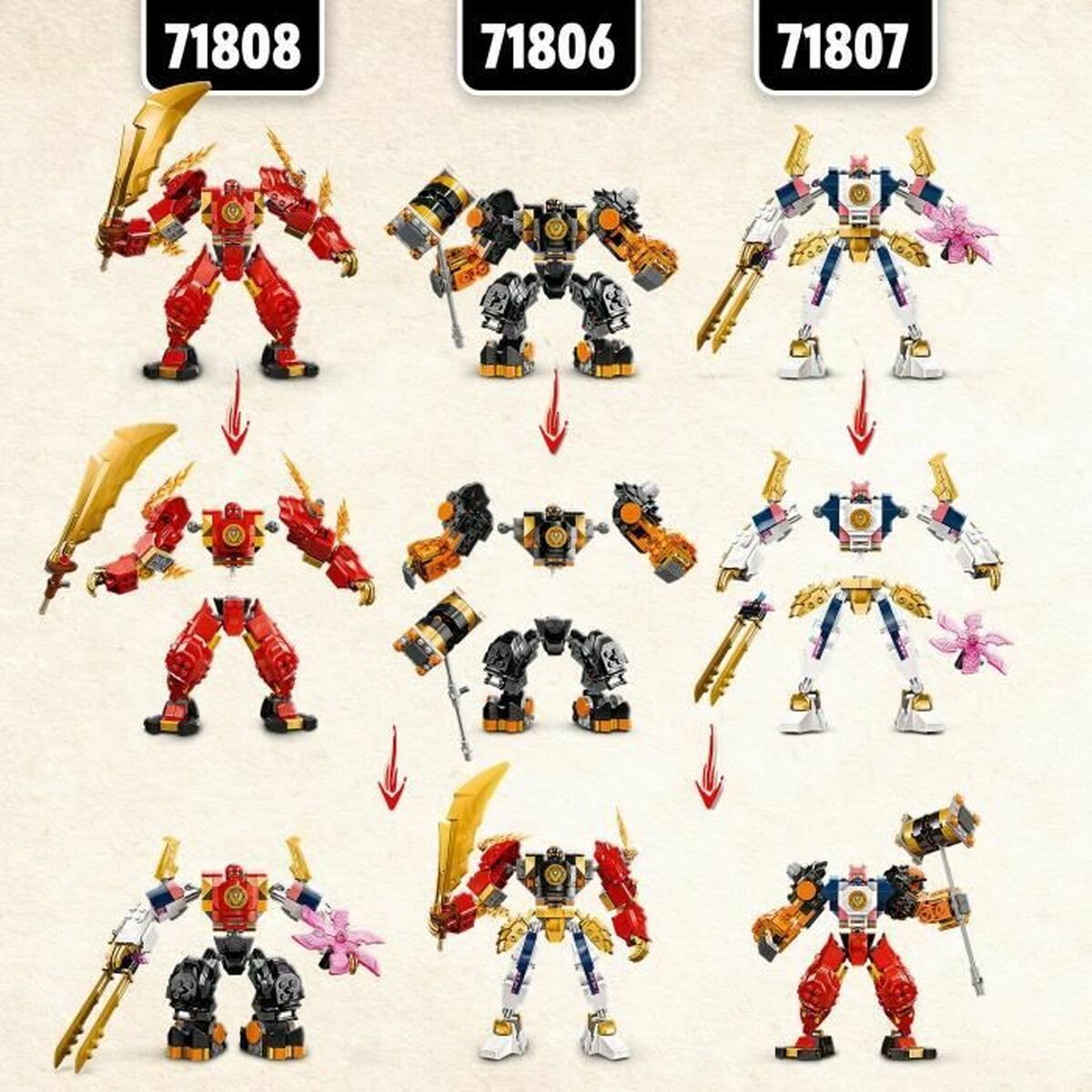 Playset Lego 71808 Kai Fire Elemental Mecca - ToyPro - 4