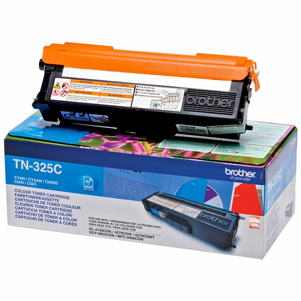 Original Toner Brother TN-325C Turkos - 3