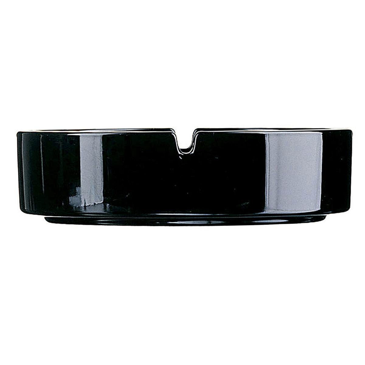 Askfat Arcoroc   6 antal Stapelbara Set Svart Glas 10,7 cm - 3