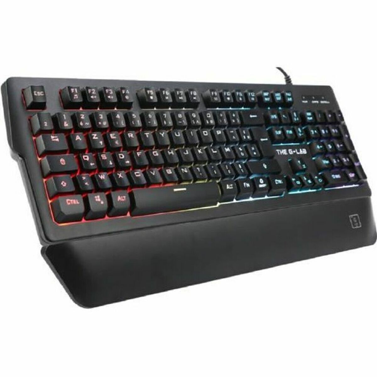 Gaming Tangentbord/ OR: Speltangentbord The G-Lab AZERTY Svart - 2