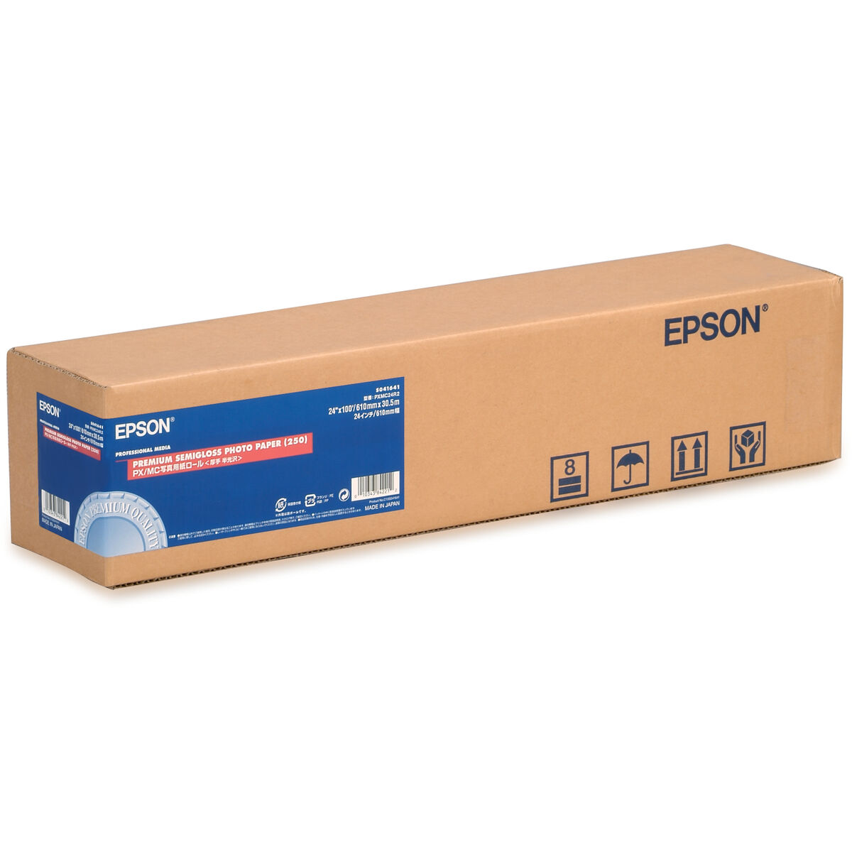 Fotopapper Blankt Epson Rollo de Premium Semigloss Photo Paper, 24" x 30,5 m, 250 g (1 antal)