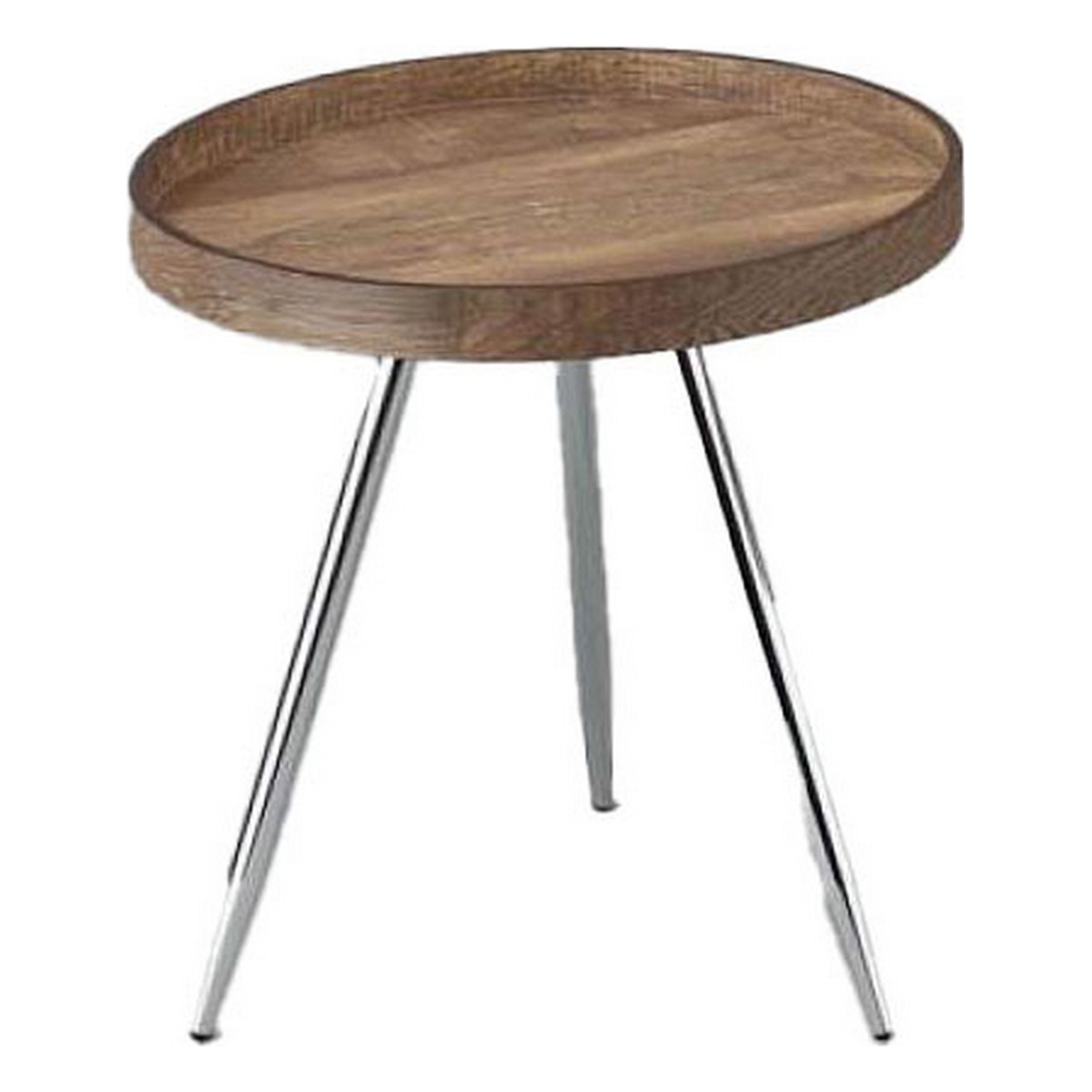 Sidobord DKD Home Decor Stål Trä MDF (45,8 x 45,8 x 47,5 cm)