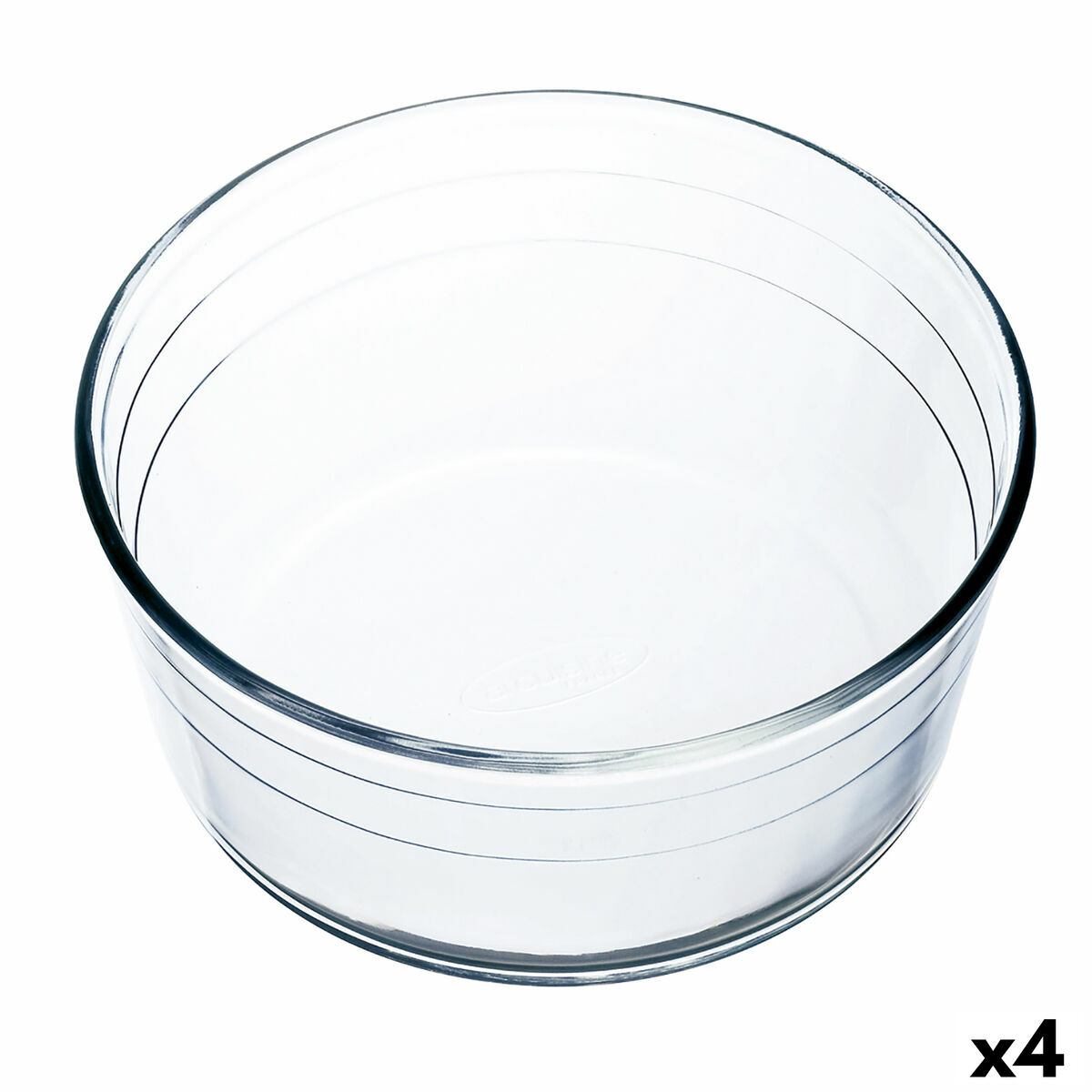Ugnsform Ô Cuisine Ocuisine Vidrio Soufflé Transparent Glas 22 x 22 x 10 cm (4 antal) - 4