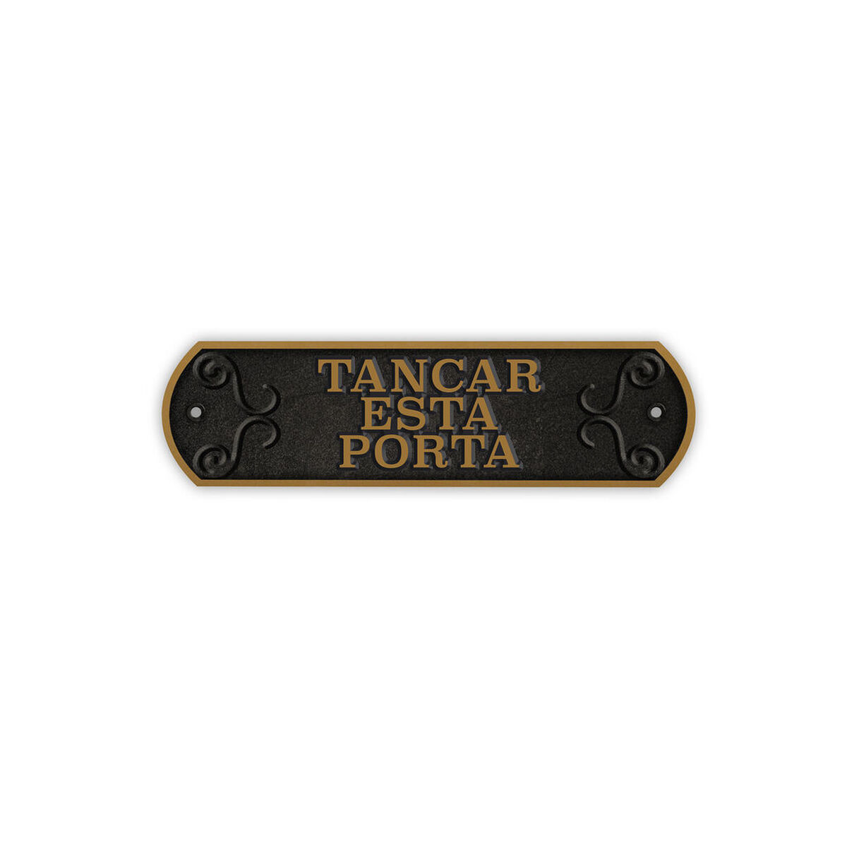Skylt Magnet & Steel Tancar Esta Porta 24 x 7,2 cm - 3