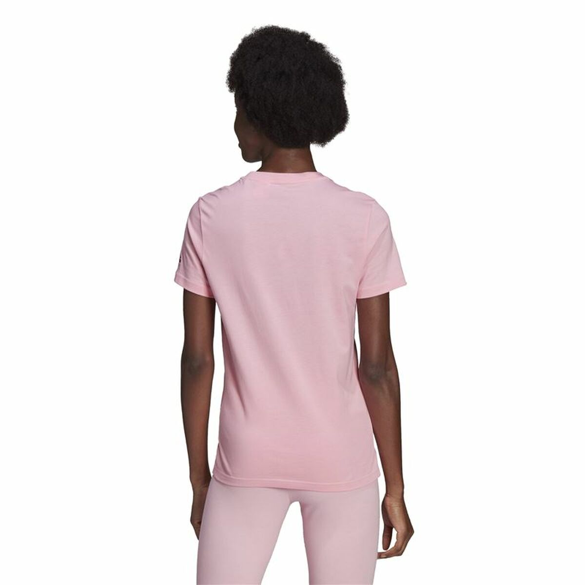 T-shirt med kortärm Dam Adidas Loungewear Essentials Slim Logo Rosa - 3